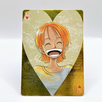 Nami Smile Kawaii One Piece Golden Playing Cards Jump Festa Anime