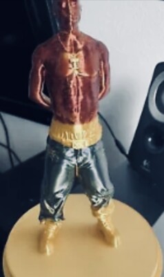 TUPAC SHAKUR 3D CUSTOM 13” FIGURINE DEATH ROW RECORDS 2PAC~RARE