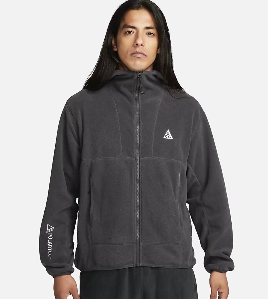 Nike ACG Polartec Wolf Tree FULL ZIP Hoodie XXL New Black