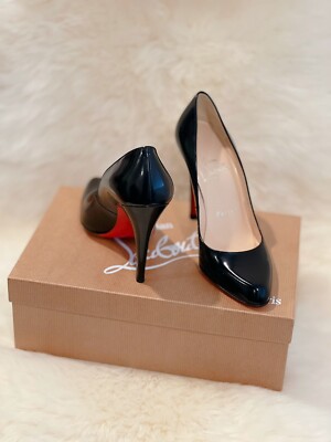 Christian LOUBOUTIN Decollete Pump Jazz Calf Black Patent Leather