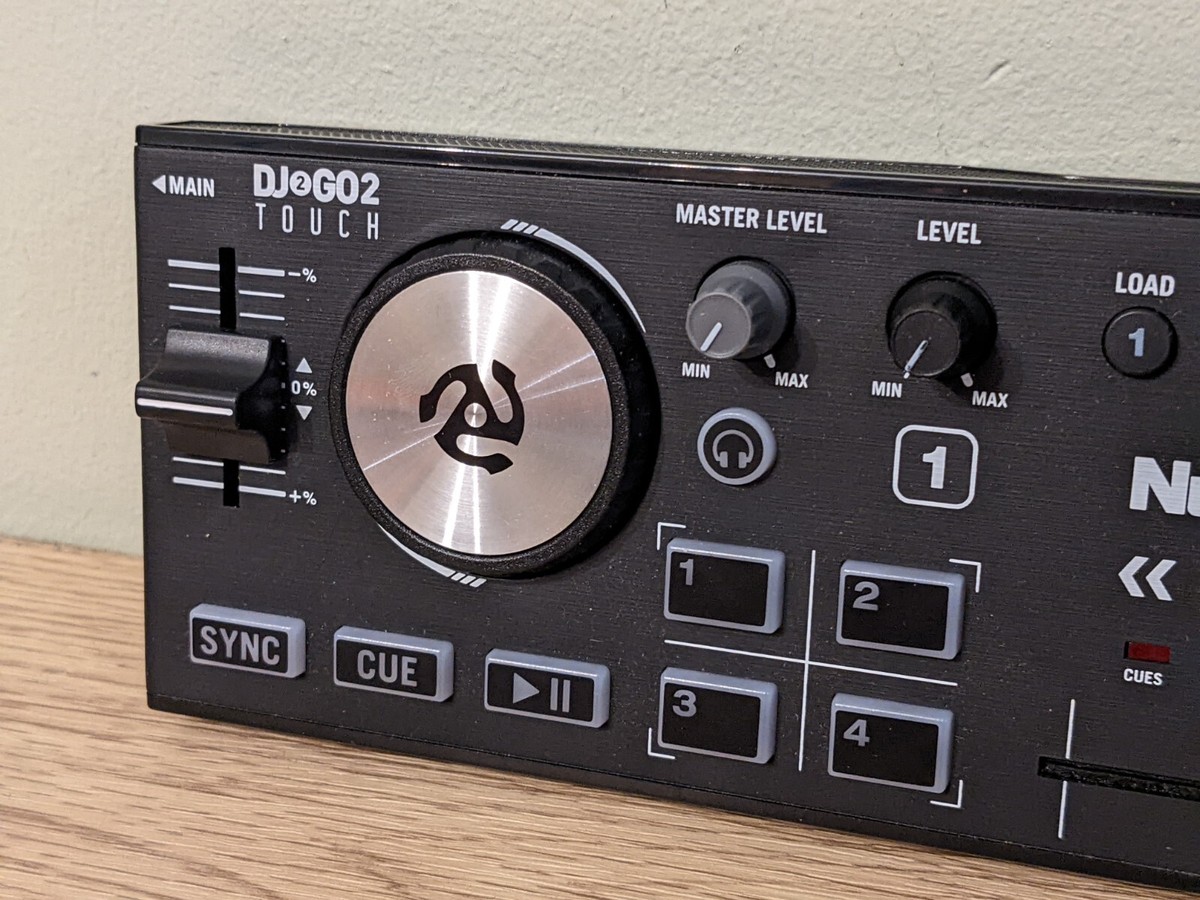 Numark DJ2GO2 Touch compact DJ controller deck 2-channel mixer