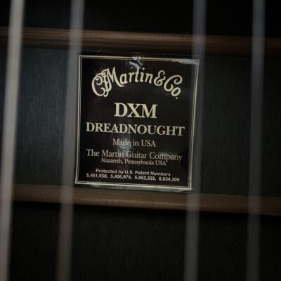 Acoustic Guitar Martin DXM Dreadnought Natural Made in USA with
