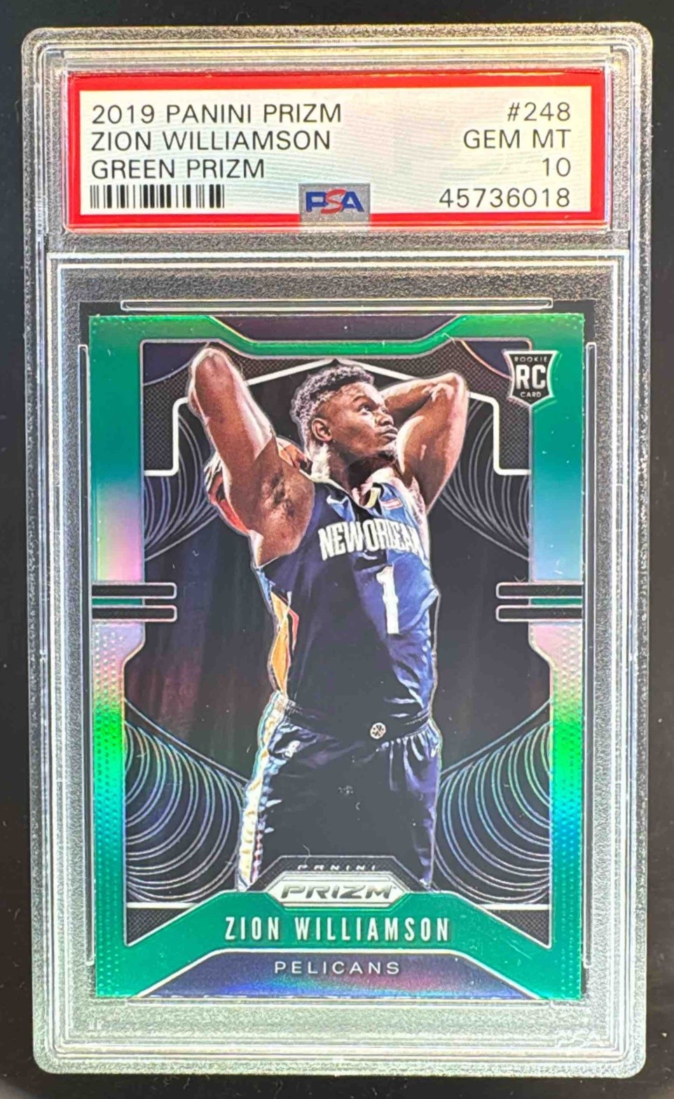 Zion Williamson Rookie Card Auction Tracker