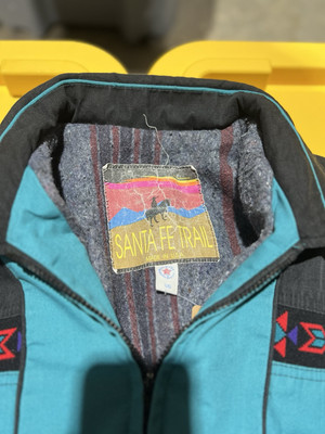Vintage 90's Native Pattern Jacket Santa Fe Made In Usa Carhartt