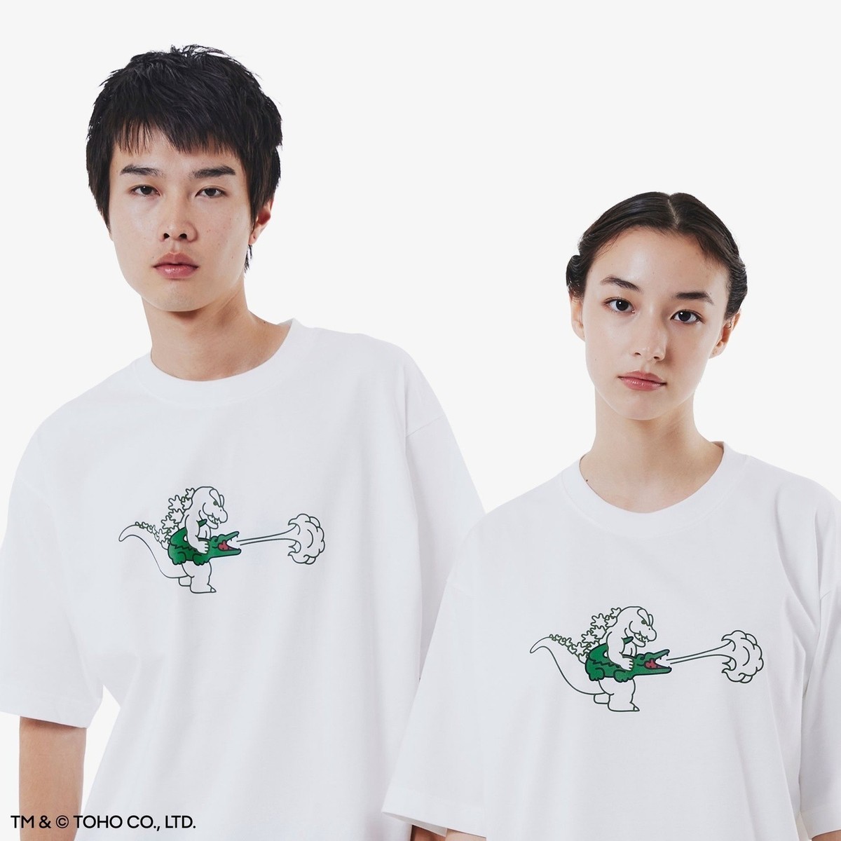 Godzilla + Lacoste T-Shirt My Lacoste Art Program Vol.9 White L