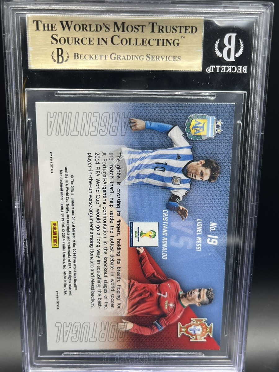 2014 Prizm World Cup Matchups Yellow/ Red Pulsar Ronaldo/Messi