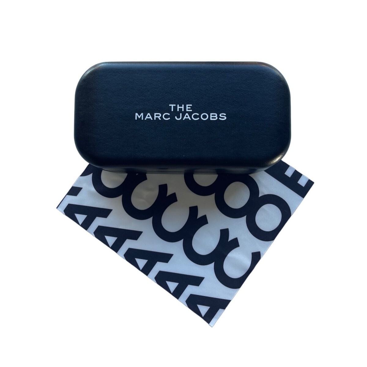 Marc Jacobs Sunglasses Case With Cleaning Cloth Black Hardcover