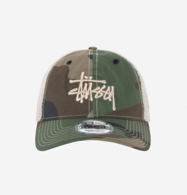 Stussy X New Era 9twenty Basic Trucker Shade, Woodland Camo | eBay