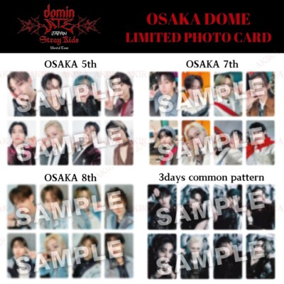 STRAY KIDS World Tour dominATE JAPAN OSAKA LIMITED PHOTO CARD