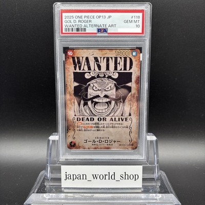 PSA 10 Roger OP09-118 SP Alt Art SEC Wanted Carrying on His Will