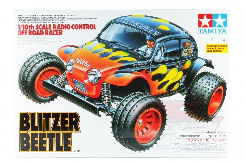 Tamiya 58502 1/10 RC 2WD Off-Road Buggy Racer VW Blitzer Beetle