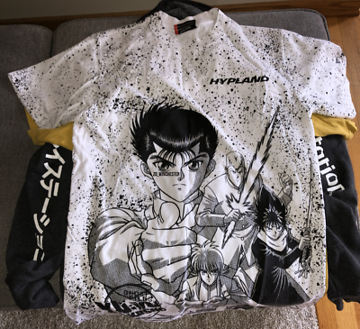 Hypland Yu Yu Hakusho SHIRT All Over Print Yusuke Gun ANIME TV