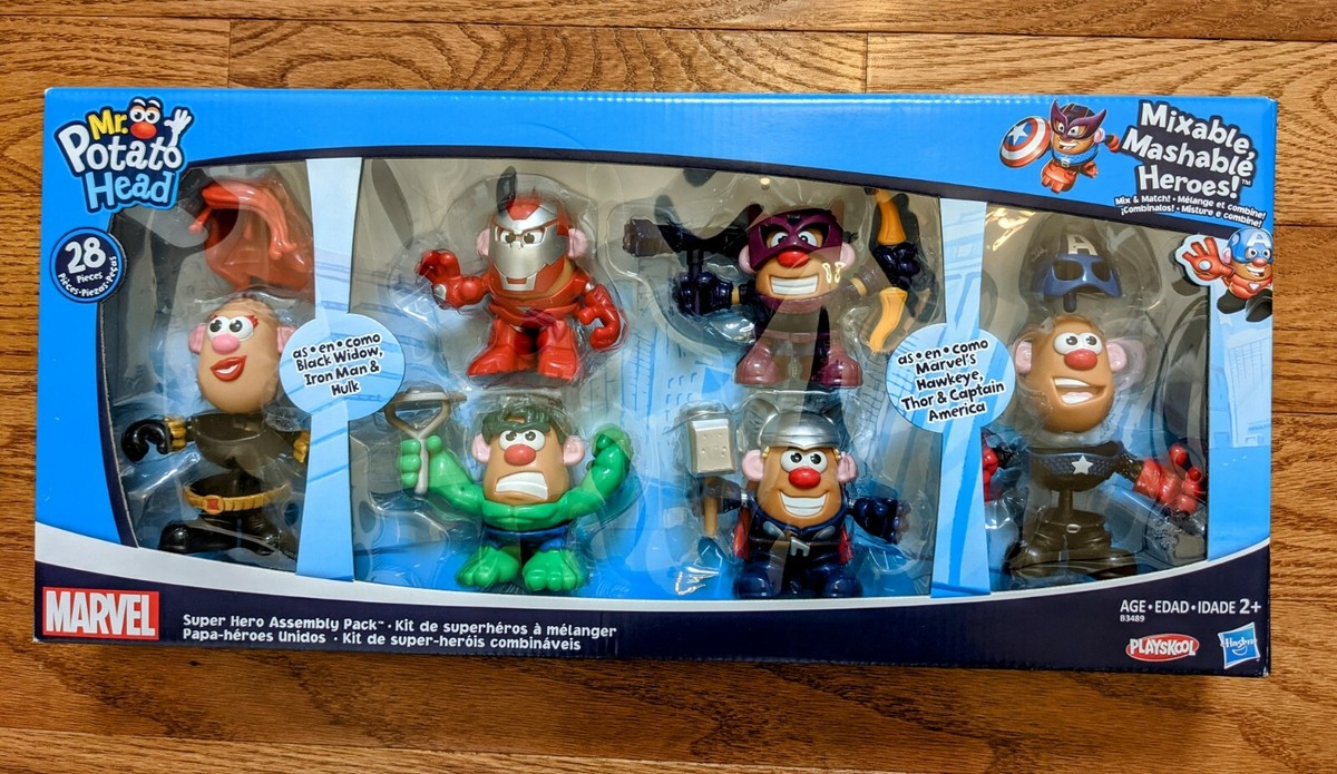 NEW Mr. Potato Head MARVEL Mixable Mashable Heroes AVENGERS 28pcs