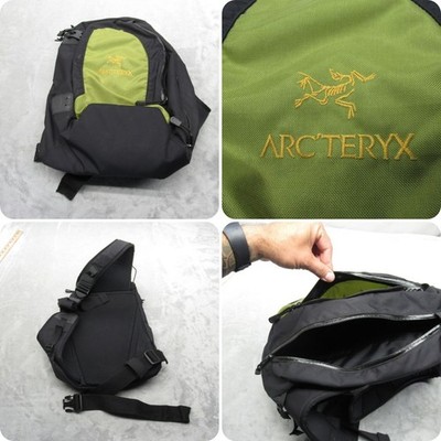 Arcteryx Quiver Sling Bag Green Black Crossbody Pockets Bouldering