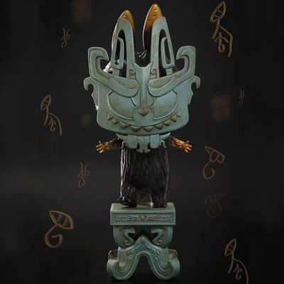 POP MART x HOW2WORK Zimomo Bronze Mask Limited Edition Art Toy | eBay