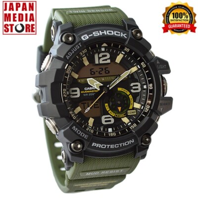 Casio G-SHOCK GG-1000-1A3JF MUDMASTER Green Band Twin Sensor Men