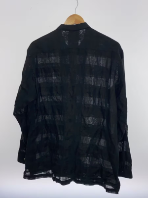 Y's for men YOHJI YAMAMOTO Linen Cotton Casual Shirt Size L Black