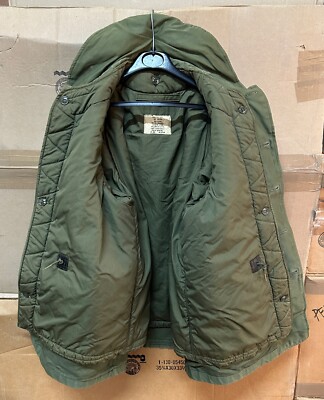 GENUINE USAF VIETNAM COAT MANS COTTON SATEEN OG 107 W/ LINER 1965