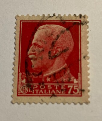イタリア切手1929ウ”ィットリオ・エマヌエーレの肖像1.75リラ使用済