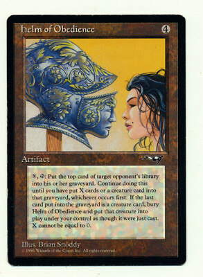 Helm Of Obedience MTG Magic The Gathering Alliances Reserved List