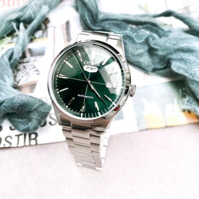 new Citizen Ø 40m s steel NH8391-51X Green dial C7 series