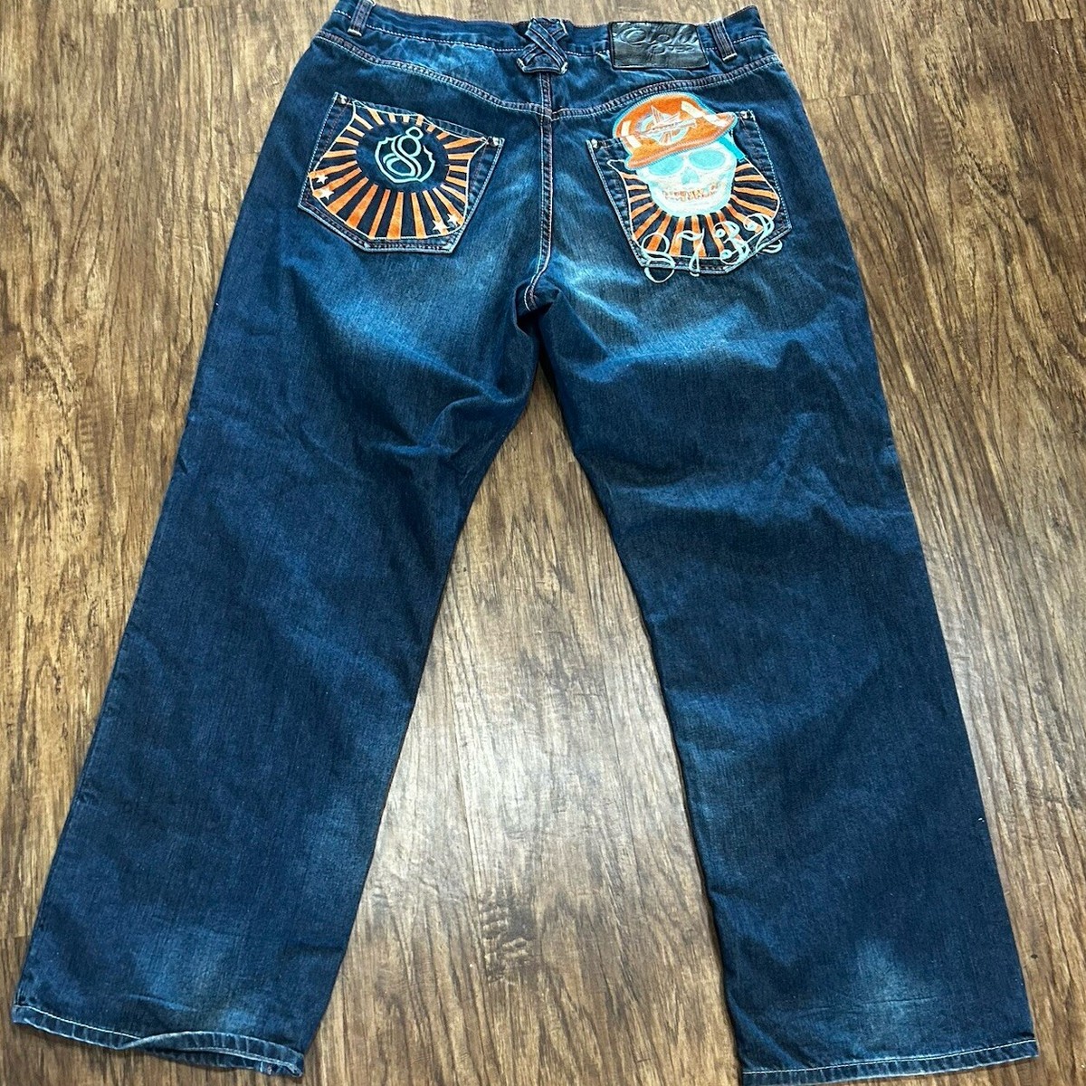 Eight 732 Jeans Men's 40x34 Baggy Y2K Hip Hop Streetwear 8732