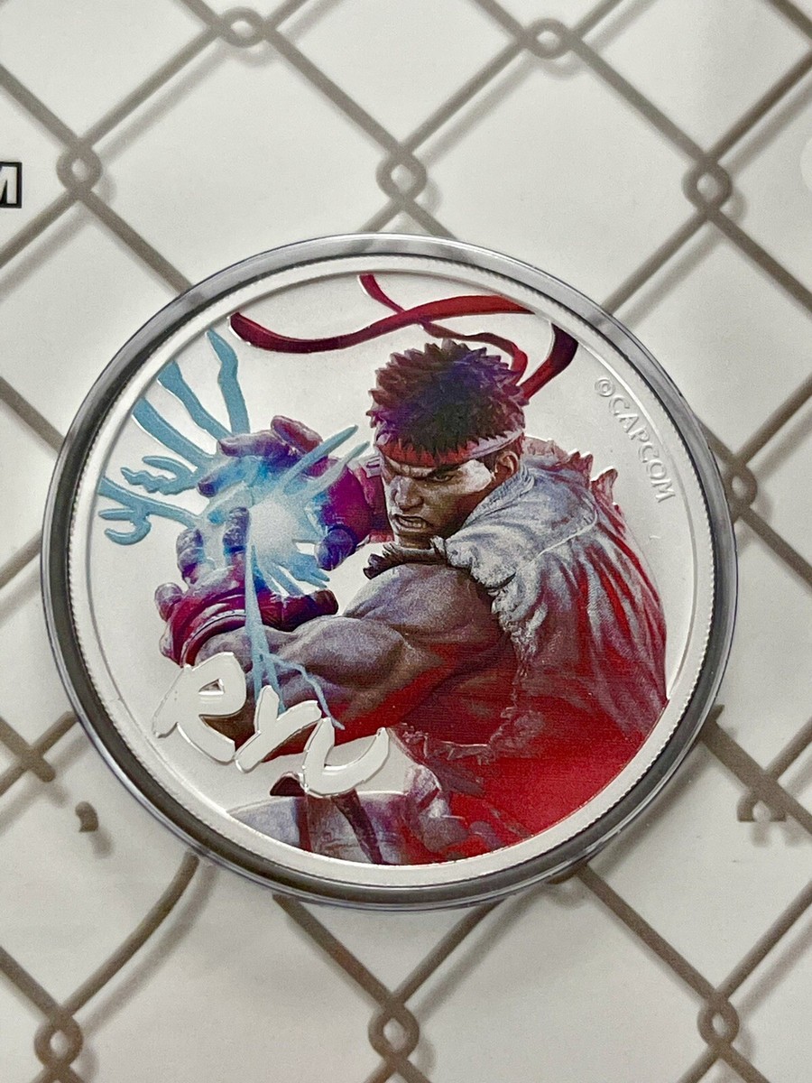 2022 Tuvalu Street Fighter Ryu 1oz Silver Colored Coin in Card | eBay