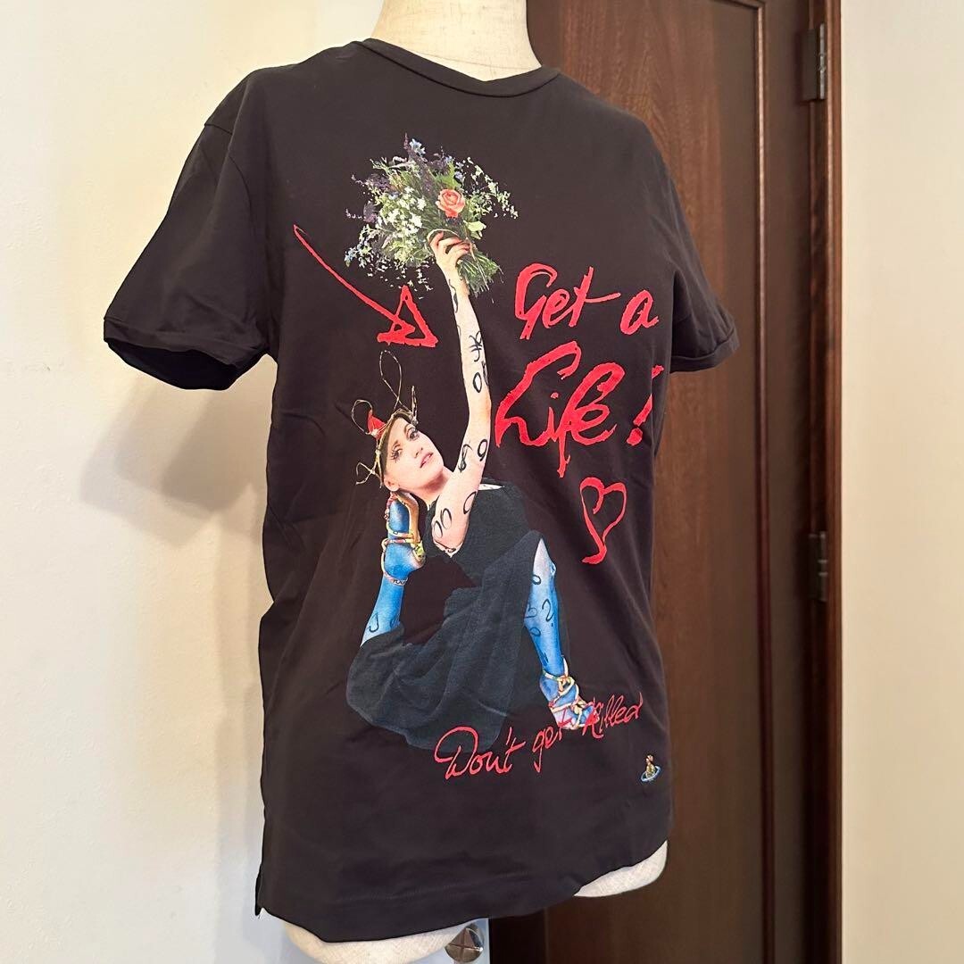 Vivienne Westwood Don't Get Killed short sleeve T-shirt Black Size
