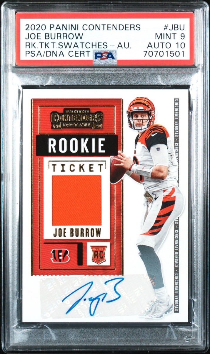 Joe Burrow - 2020 Panini Contenders Rookie Ticket Swatches Auto