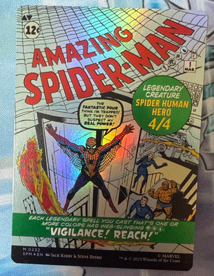 MTG Marvel Spider-Man Peter Parker No.232 FOIL Borderless English