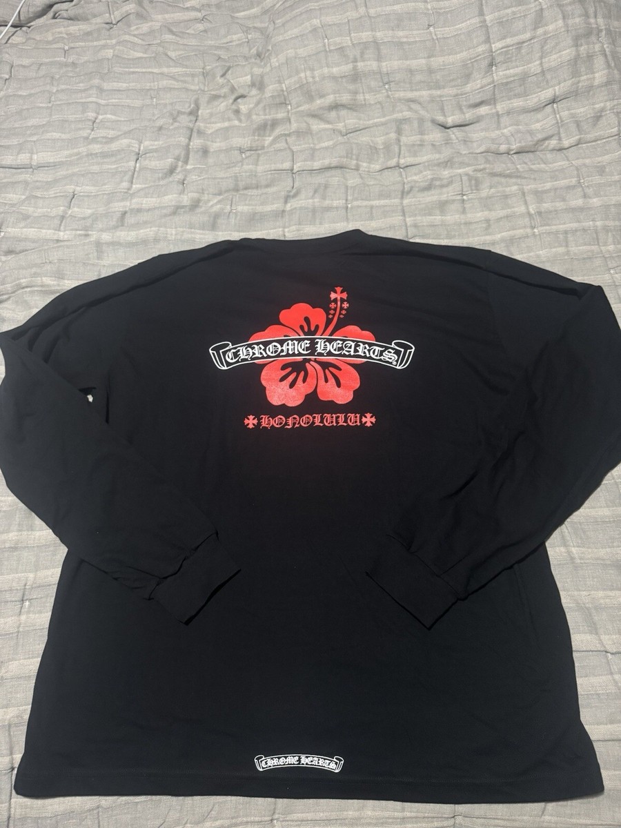 Size XXL Chrome Hearts Honolulu Exclusive Tee Hibiscus Longsleeve