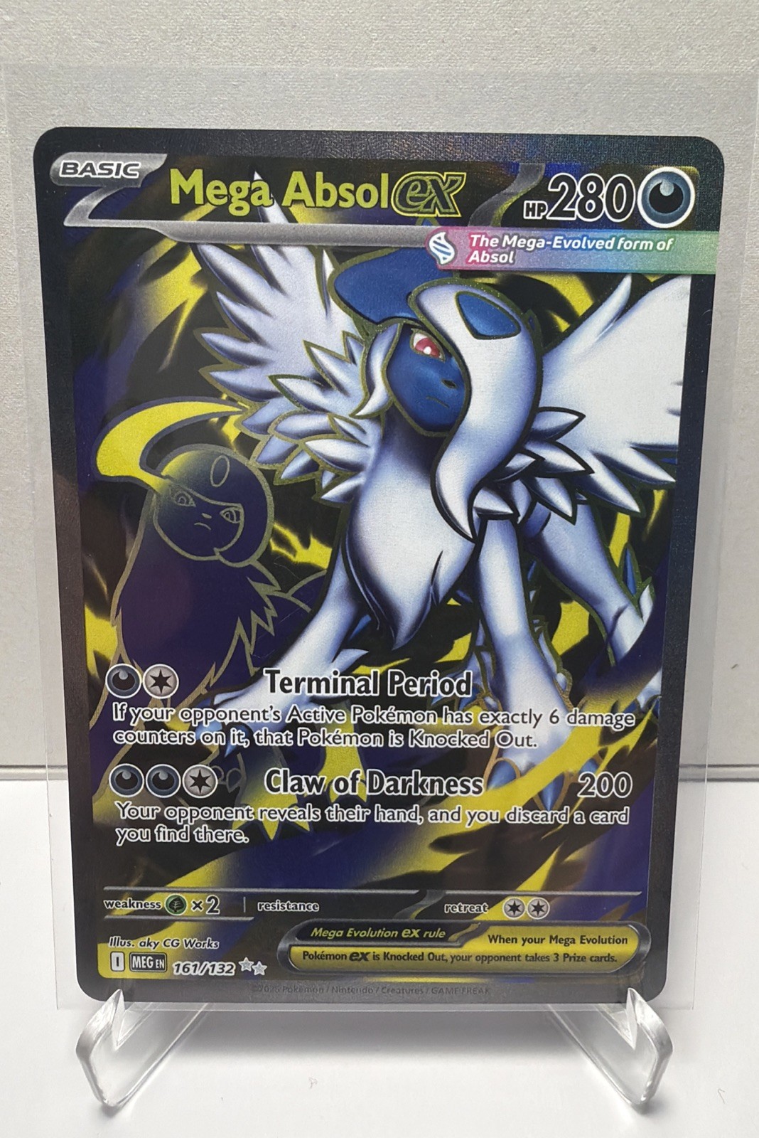 Mega Absol ex 2025 Mega Evolution #161/132 Ultra Rare (Full Art