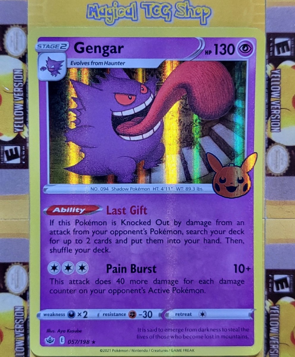Pokemon Gengar Trick or Trade BOOster 057/198 Holo Rare | eBay