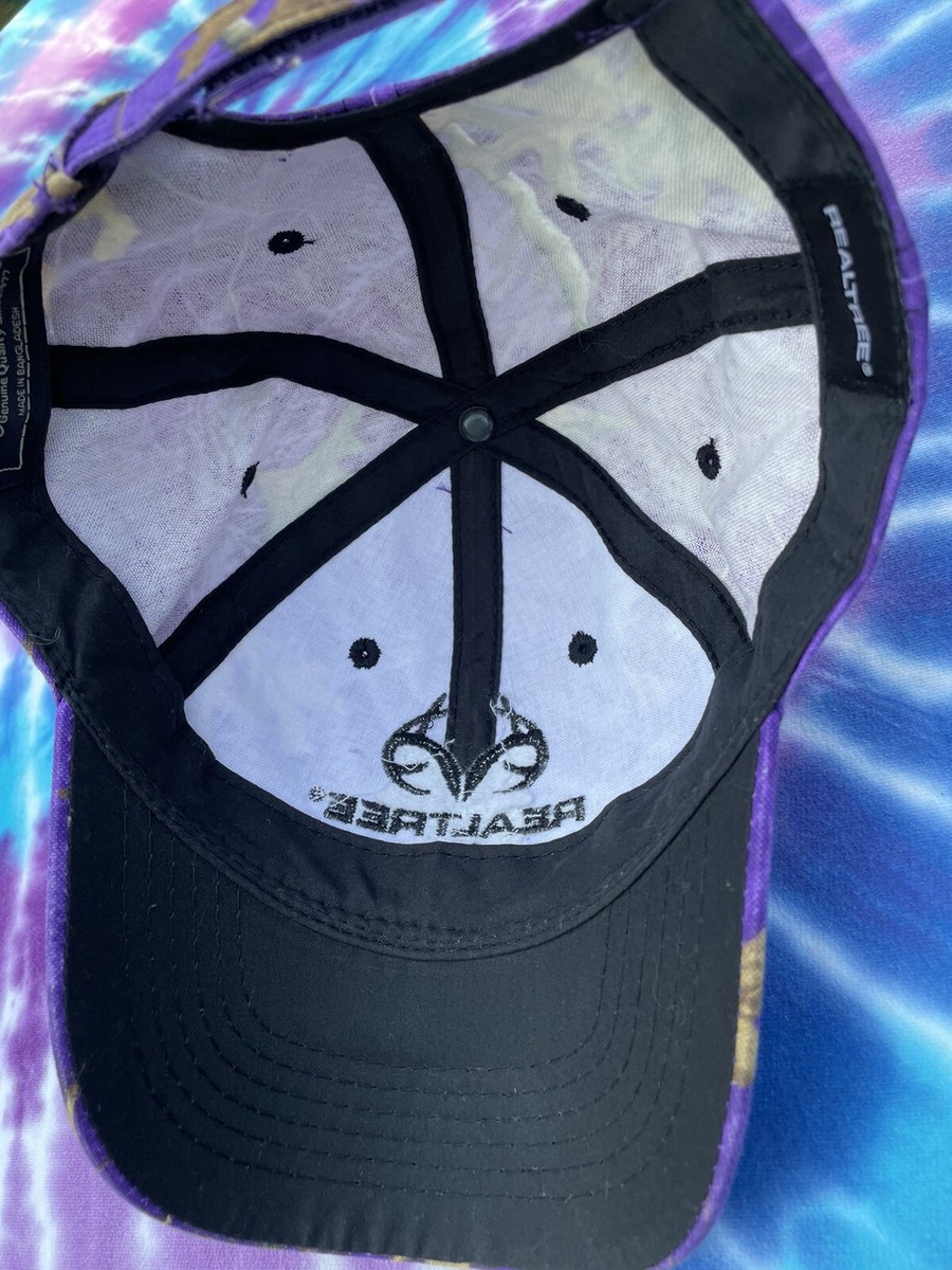 Real Tree Purple Camo Ball Hat Cap Xtra Colors w Black Logo