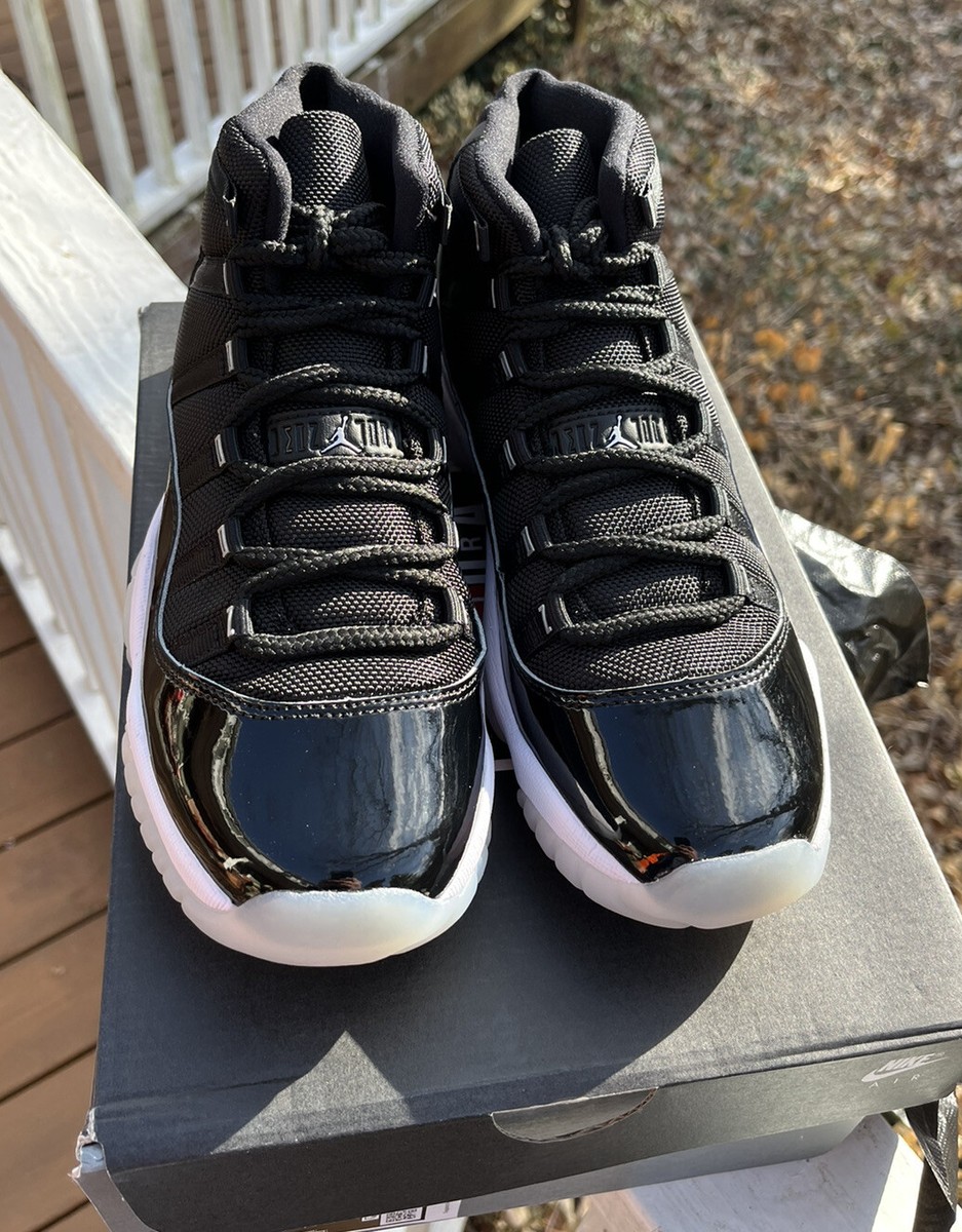 AIR JORDAN 11 RETRO JUBILEE 25th ANNIVERSARY (GS) SIZE 6.5 BLACK