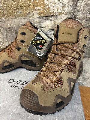 LOWA ZEPHYR GTX MID BEIGE OP 310585-4185 TASK FORCE COMBAT BOOT Sz