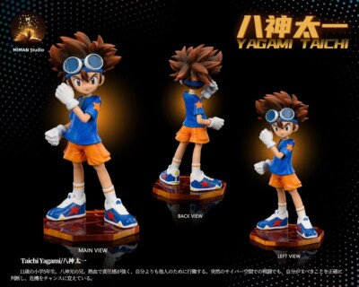 MIMAN Studio Digimon Taichi Yagami Agumon Resin Figure Model