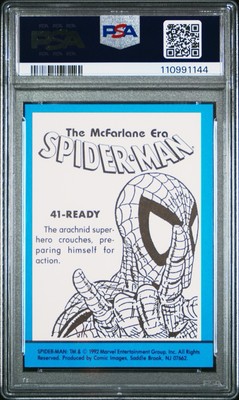 1992 Spider-Man Ready #41 PSA 9 Mint – The McFarlane Era Marvel