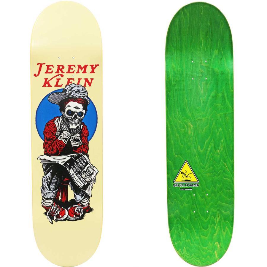 Jeremy Klein Skateboard Deck Black Eye Kid Skull 8.375 in Unused