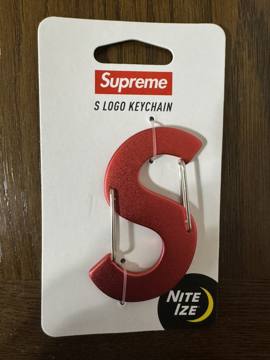 Supreme Nite Ize S Logo Keychain Carabiner Red FW21 (2021) | eBay