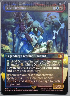 MTG Magic Final Fantasy Vivi Ornitier Borderless #321 Foil