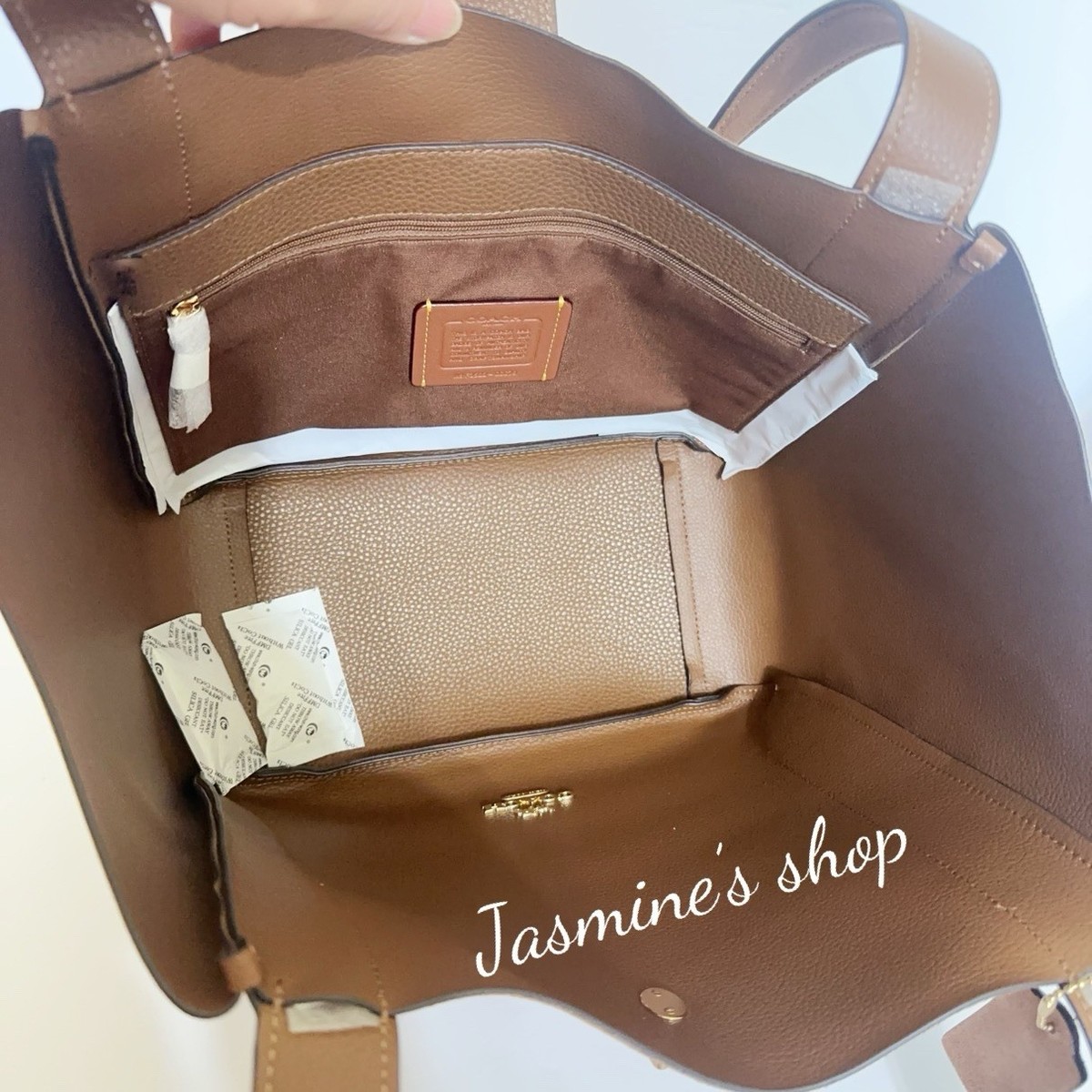 NWT Coach Hadley Turnlock Tote Bag CCC76 Suede Leather /sienna | eBay