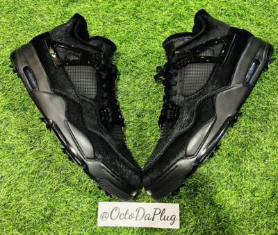 Nike Air Jordan 4 Retro Black Cat Golf Mens Multi Size Shoes