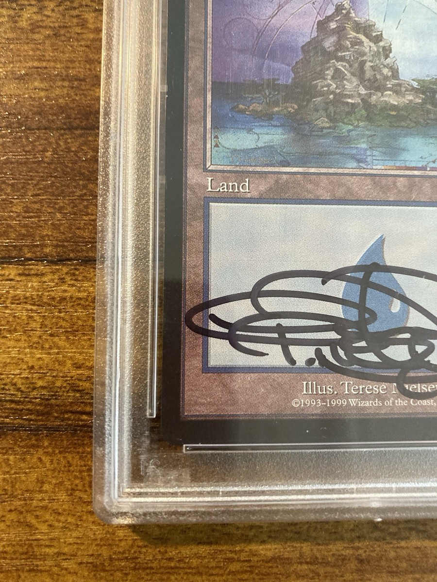 MTG✨Artist Signed GURU ISLAND✨Guru Lands Promo PSA Certified