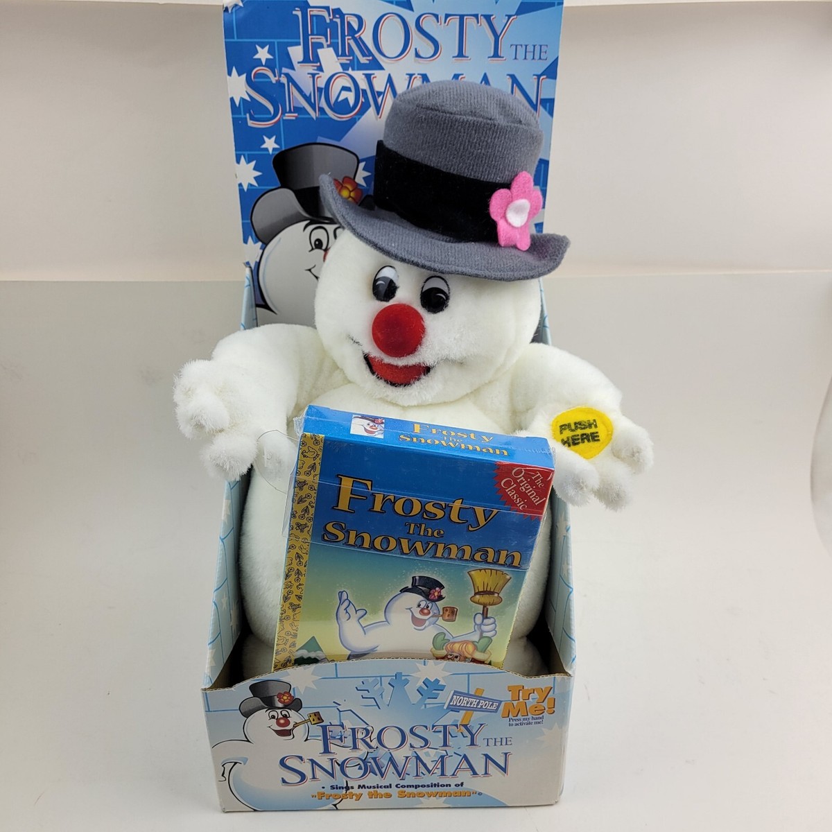 Singing Frosty the Snowman Plush Gemmy Industries Nelson Rollins
