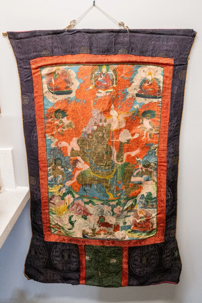 丝绸和织物古董中国画作、画卷| eBay