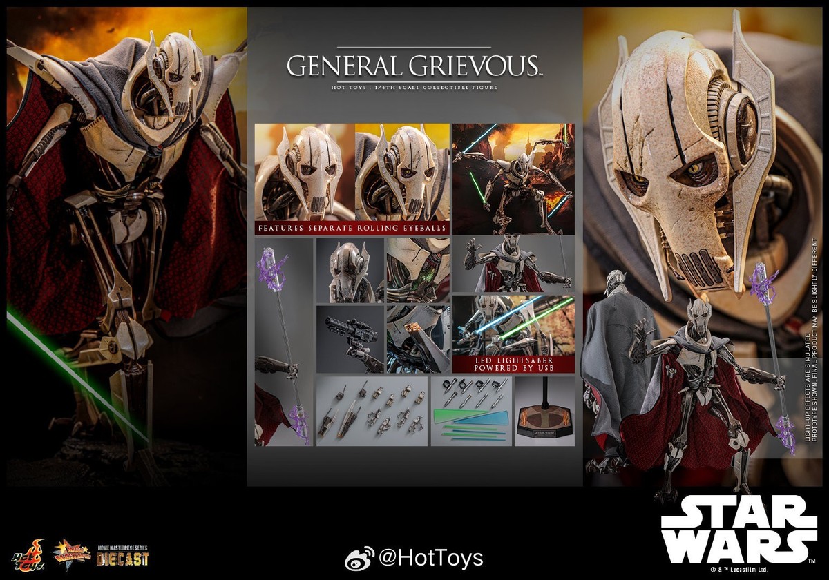 Hot Toys MMS760D67 Star Wars: Revenge of the Sith General Grievous