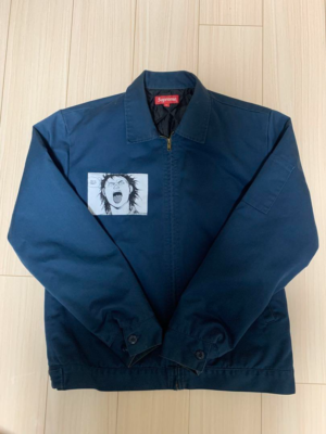 SUPREME AKIRA WORK JACKET Size M Navy Otomo Rare Kaneda used Japan
