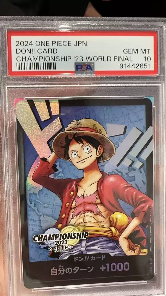 PSA 10 2024 Monkey D Luffy DON!! CARD Championship 23 World Final