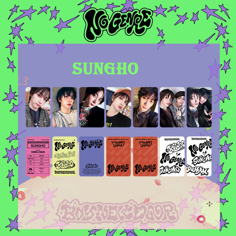 6pcs/set BOYNEXTDOOR NO GENRE Member Self Made Photo Cards